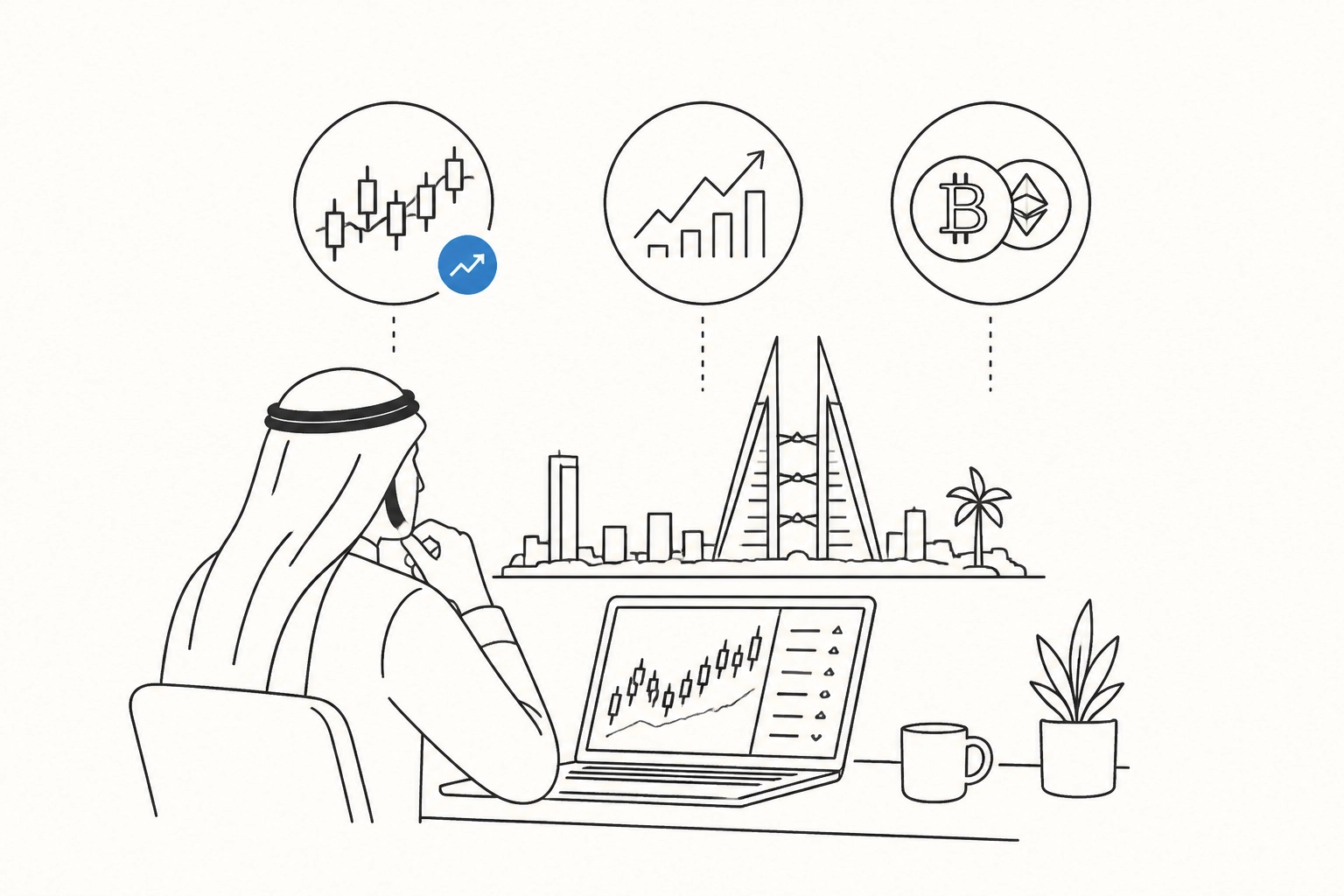 أنواع الأسواق المالية المتاحة للمتداول البحريني: فوركس وأسهم - تعليم التداول Guide Professional header image for list-based article: أنواع الأسواق المالية المتاحة للمتداول البحريني: فوركس وأ...