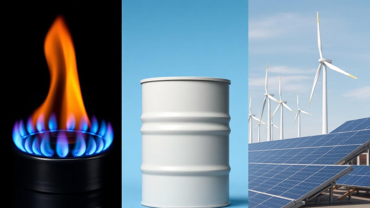 الغاز الطبيعي vs النفط vs الطاقة المتجددة: مقارنة استثمار الطاقة 2026