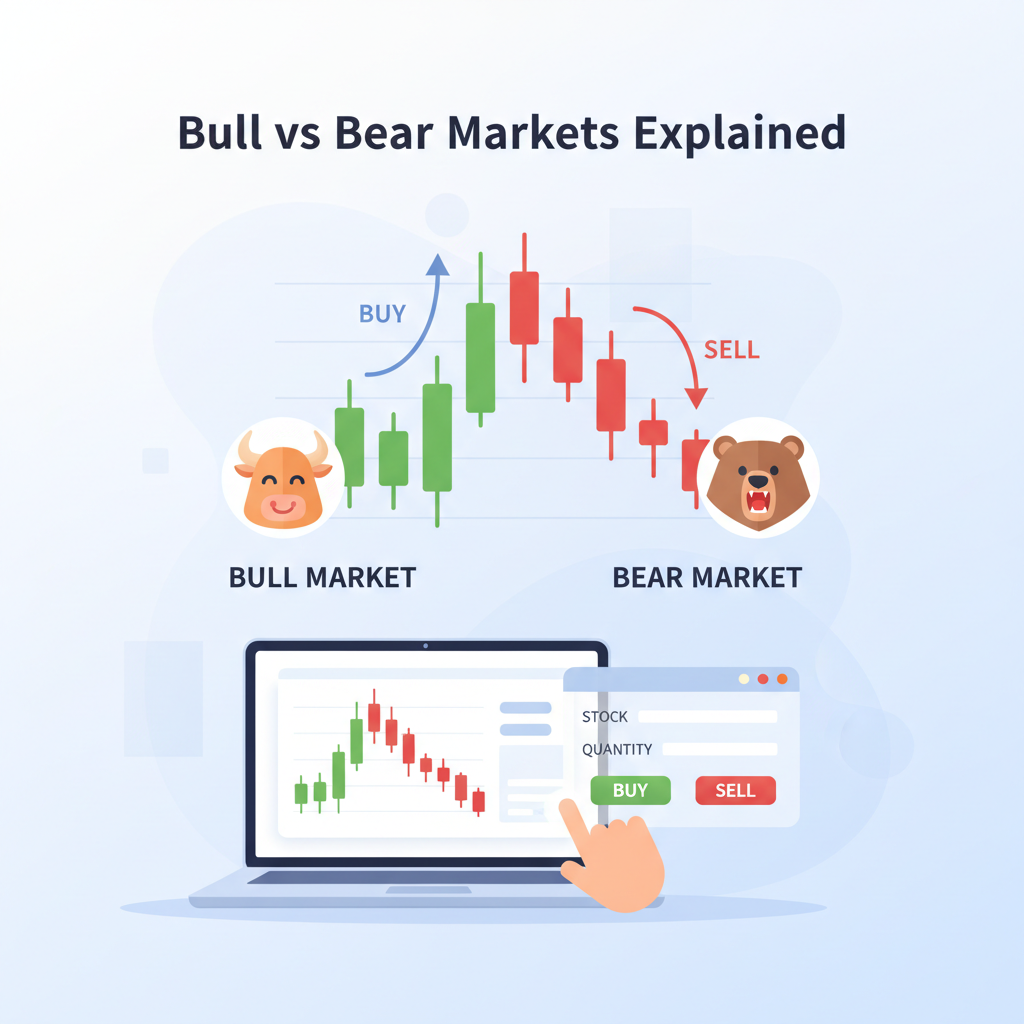 الفرق بين الأسواق الصاعدة والهابطة Bull/Bear