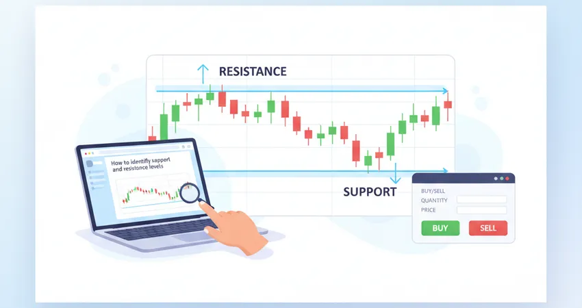 كيف تحدد مستويات الدعم والمقاومة؟