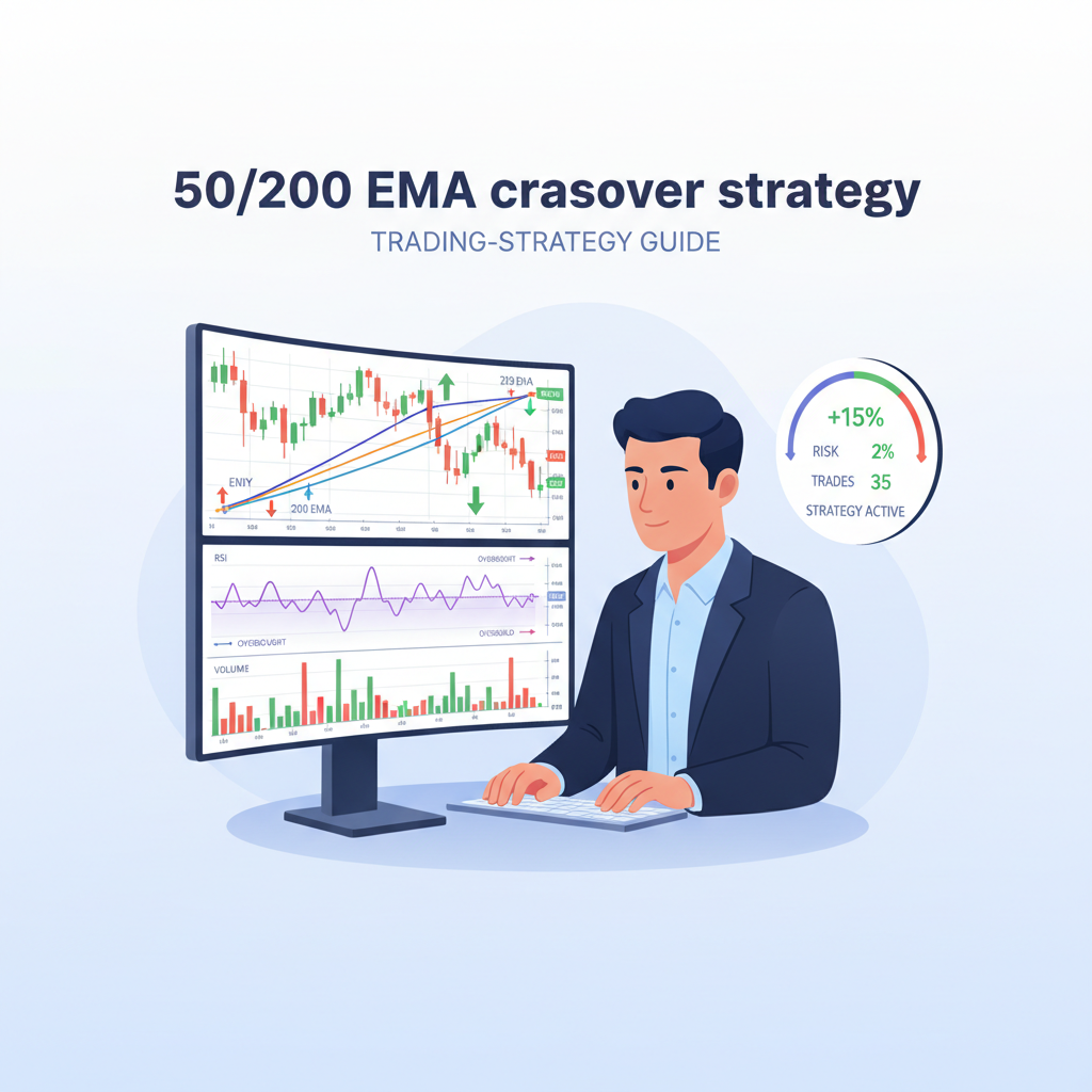 استراتيجية المتوسطات المتحركة 50/200 EMA
