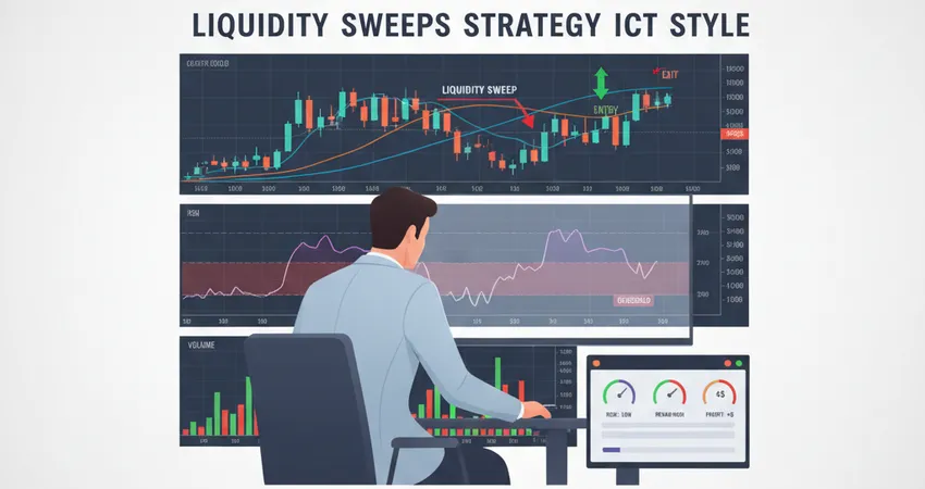 استراتيجية Liquidity Sweeps لمتداولي ICT