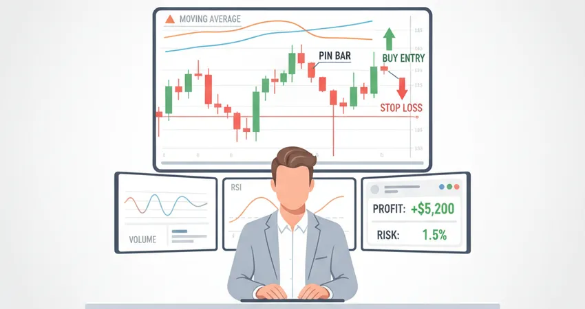 استراتيجية تداول الانعكاس بالـ Pin Bar