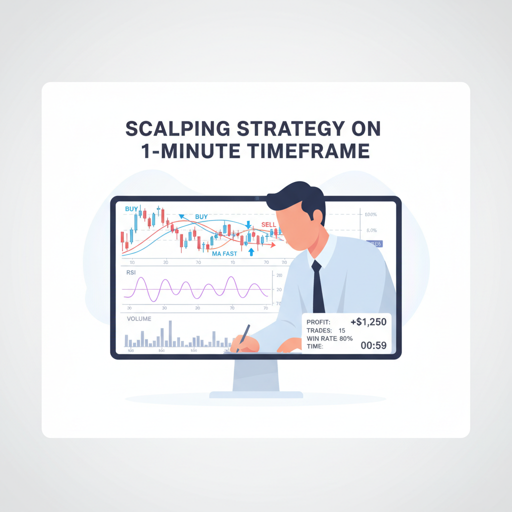 استراتيجية Scalping على فريم 1 دقيقة